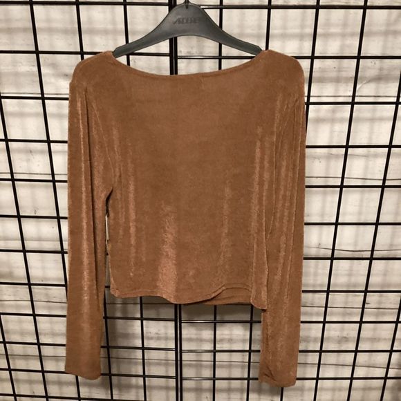 A.C.W Tie Front Crop Top B259 - Picture 3 of 3